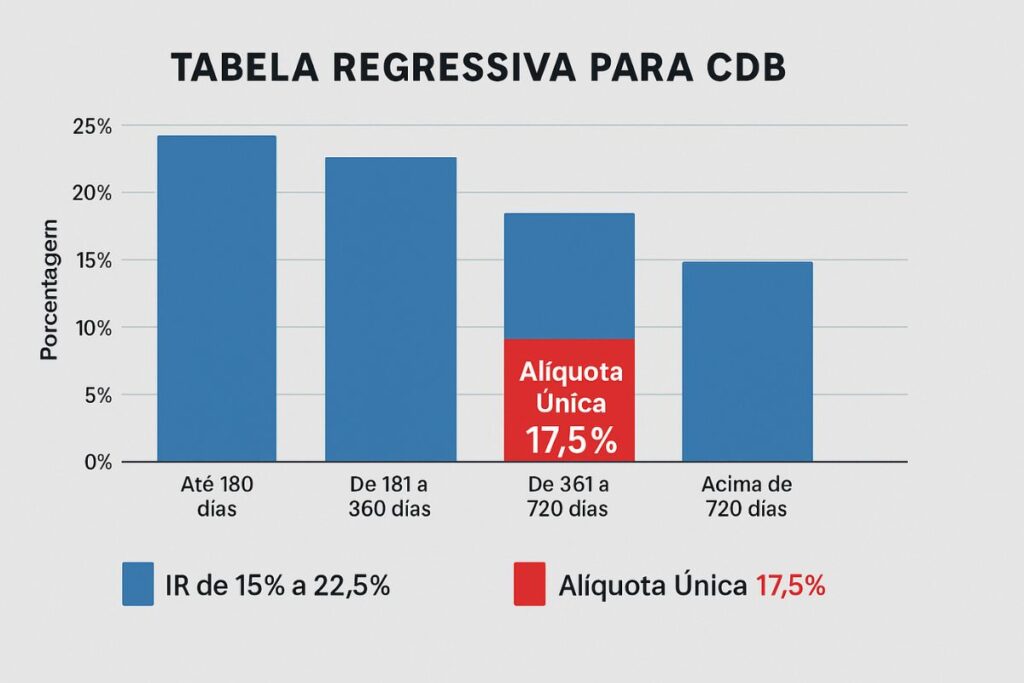 Gráfico de barras comparando alíquotas antigas e nova alíquota 17,5 por cento