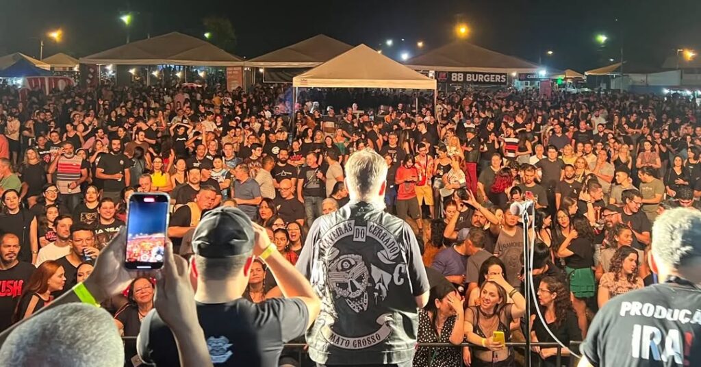 Caveiras Moto Festival reúne Charlie Brown Jr. 30 Anos, Oficina G3 e Raimundos em Rondonópolis, com entrada solidária, exposição de motos e passeios guiados.