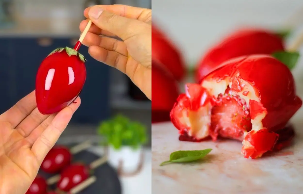 Morango do amor viral nas redes sociais que preocupa dentistas e CFO