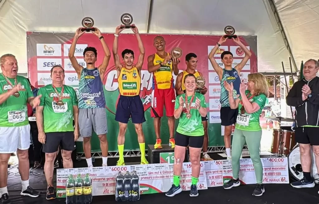 Dobradinha de atletas de Barra do Garcas domina a Corrida 6K Maraja Atitude MT