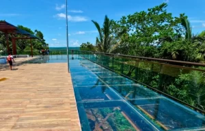 Primeiro mirante de vidro em Mato Grosso inaugurado em Jaciara com vista panorâmica