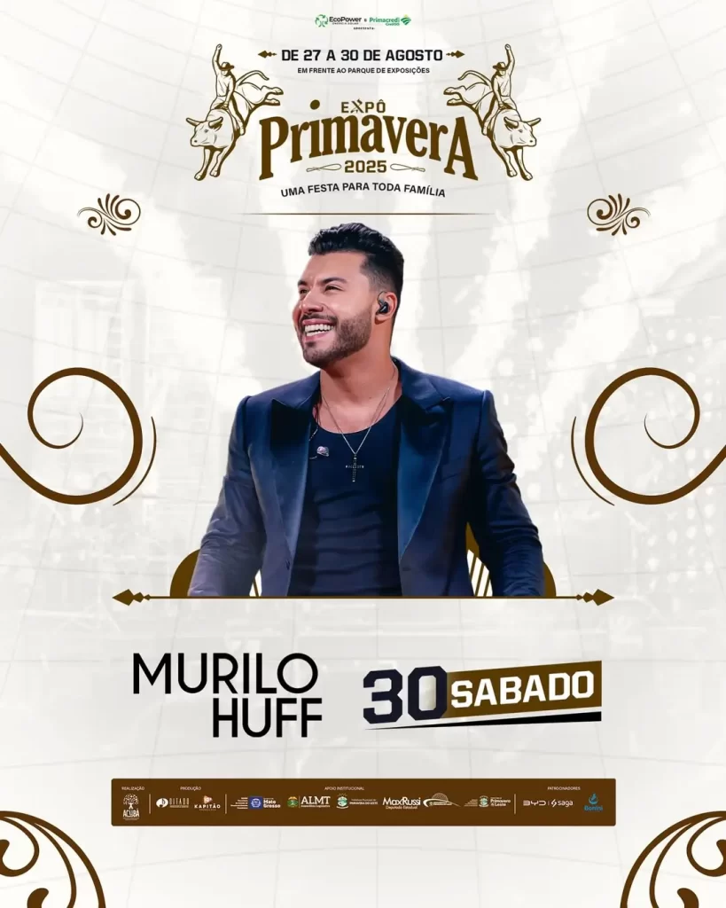 🎤 Sabadao de respeito na Expoprimavera 2025Ta chegando a hora de cantar junto com @murilohuff Atitude MT