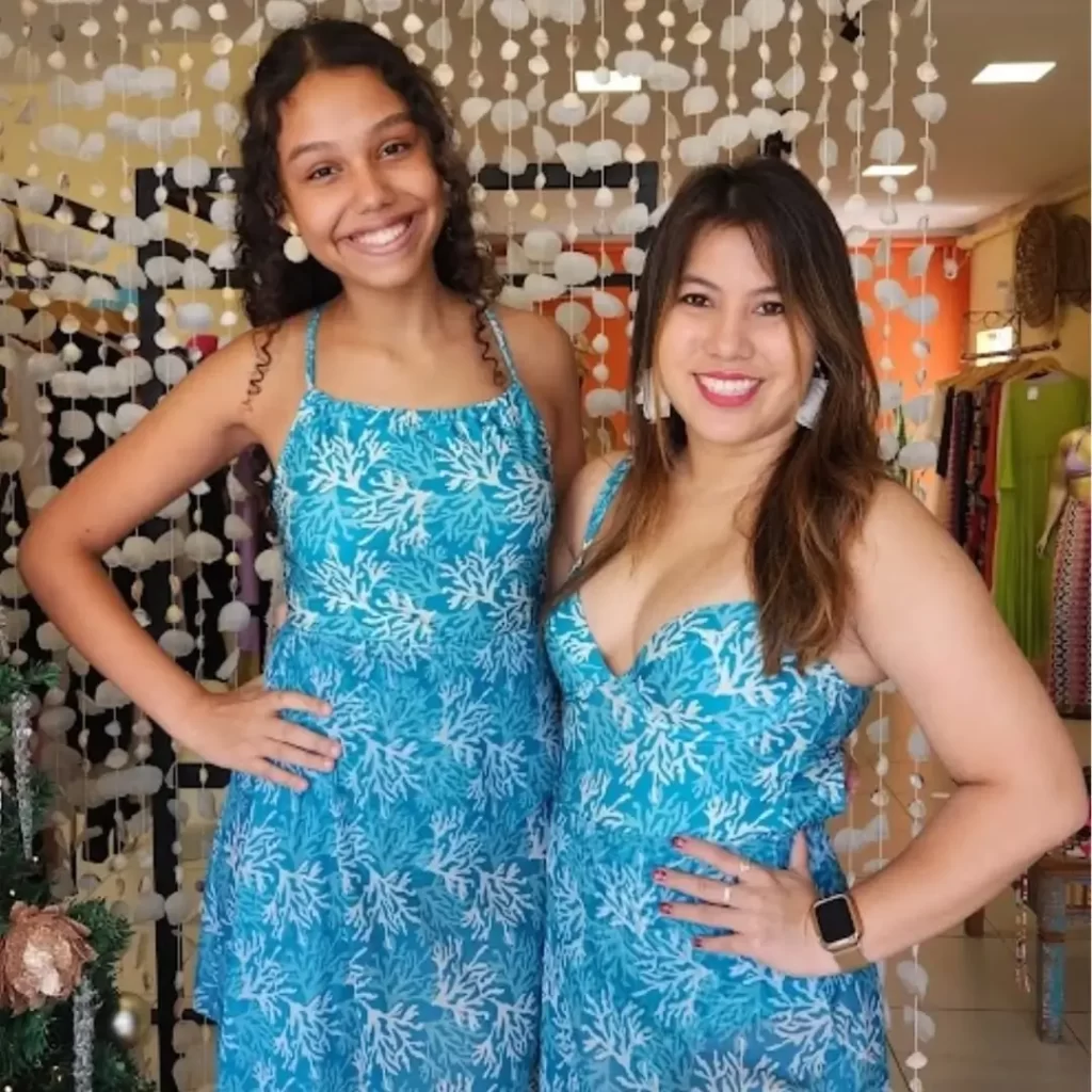 Estampa marinha para um charme a beira mar 🌊✨ Duas opcoes que unem estilo e conforto 👗 Model 1 Atitude MT