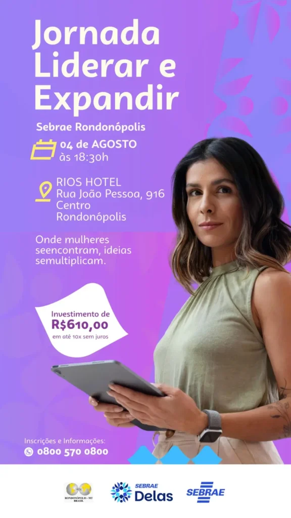 Sebrae-MT e BPW abrem inscrições para jornada de liderança feminina em Rondonópolis 7 c397cb99 6e12 4be7 92ae 52e144c44c58 Atitude MT